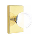 Emtek Bristol Knob Concealed Screws with Modern Rectangular Rosette