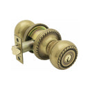 Emtek Modern Rectangular Single Point Lock with Waverly  Knob