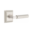 Emtek Select L-Square Faceted Lever Concealed Screws with Wilshire Rosette