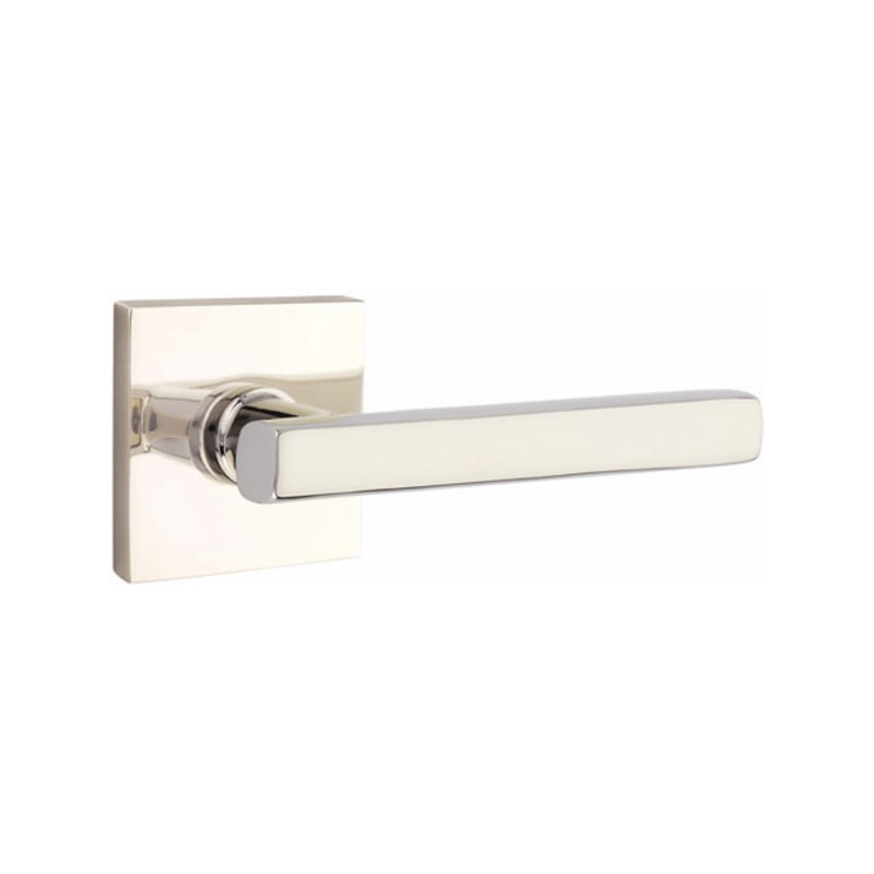 EMTEK Freestone Lever Concealed Screws with Square Rosette