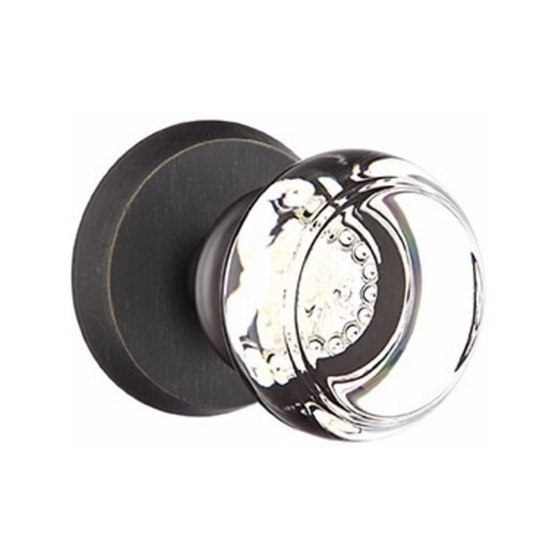 Emtek Glass Georgetown Knob Concealed Screws with