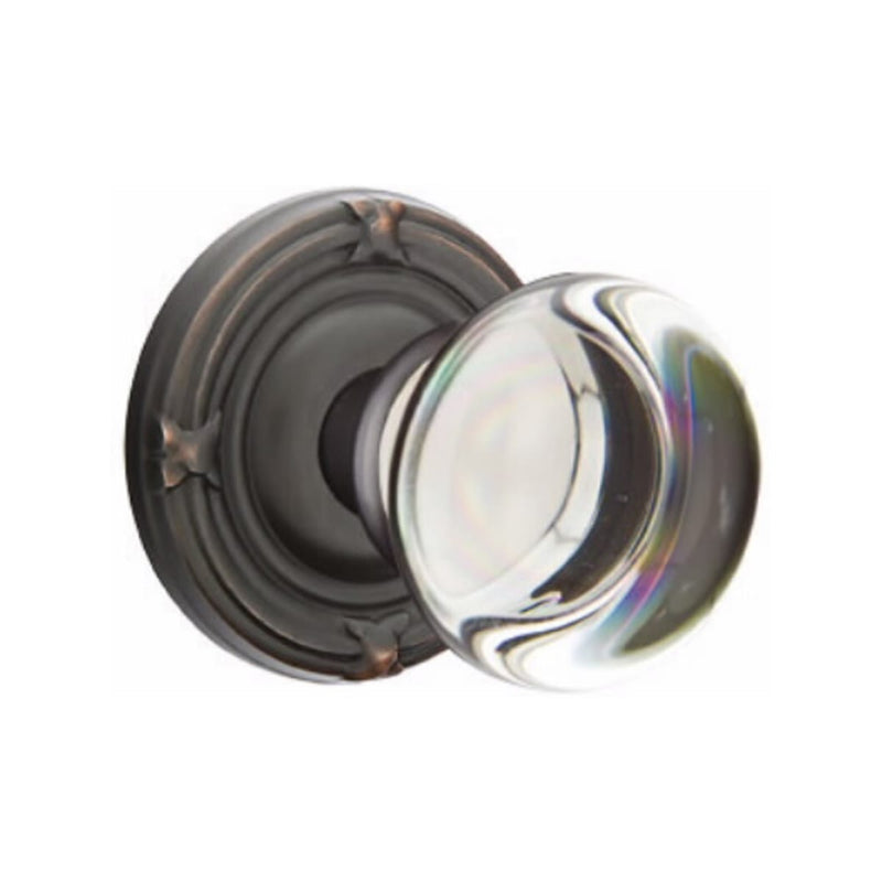 Emtek Providence Knob Concealed Screws With Ribbon & Reed Rosette