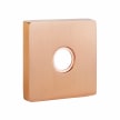 Emtek Select L-Square White Marble Lever Concealed Screws with Square Rosette