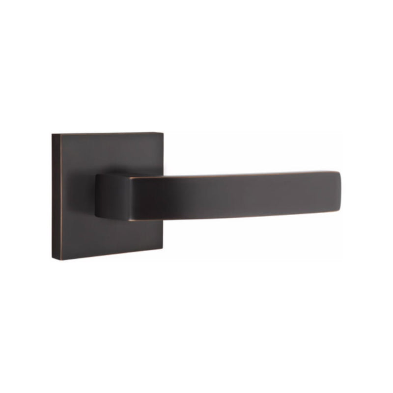 EMTEK Breslin Lever Concealed Screws with Square Rosette