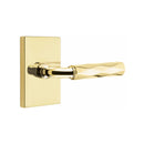 Emtek Select R-BAR Tribeca Lever Concealed Screws with Modern Rectangular Rosette