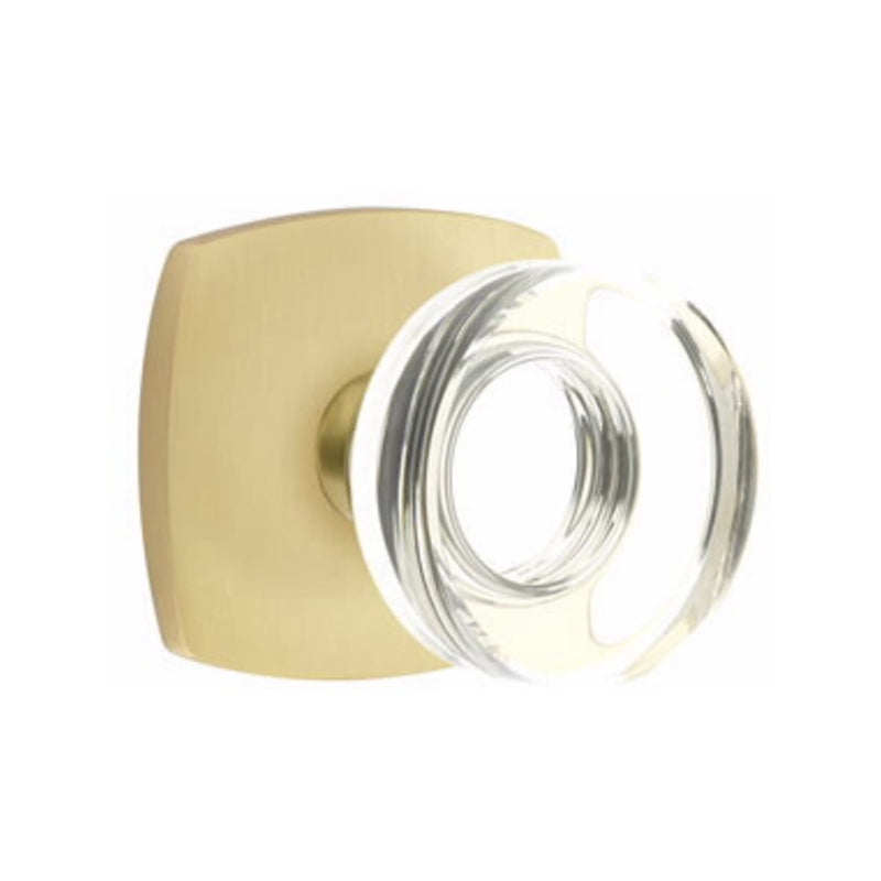Emtek Modern Disc Knob Concealed Screws with Urban Modern Rosette