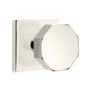 Emtek Octagon Concealed Screws Knob with Square Rosette
