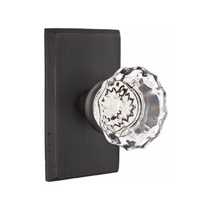 Emtek Glass Astoria Knob Concealed Screws with