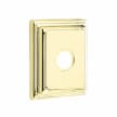Emtek Select L-Square Smooth Lever Concealed Screws with Wilshire Rosette