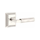 Emtek Select L-Square Tribeca Lever with Wilshire Rosette
