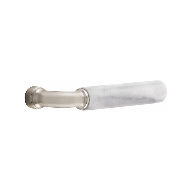 Emtek Classic Style Electronic Keypad Leverset with Select R-Bar White Marble Lever