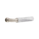 Emtek Dummy Adelaide Mortise Handleset with Select R-Bar White Marble Lever