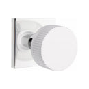 Emtek Select Conical Straight Knurled Knob Concealed Screws with Square Rosette
