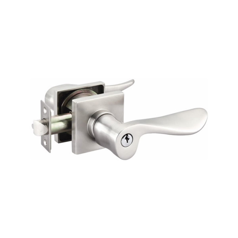 Emtek Modern Rectangular Two Point Lock with Luzern Lever