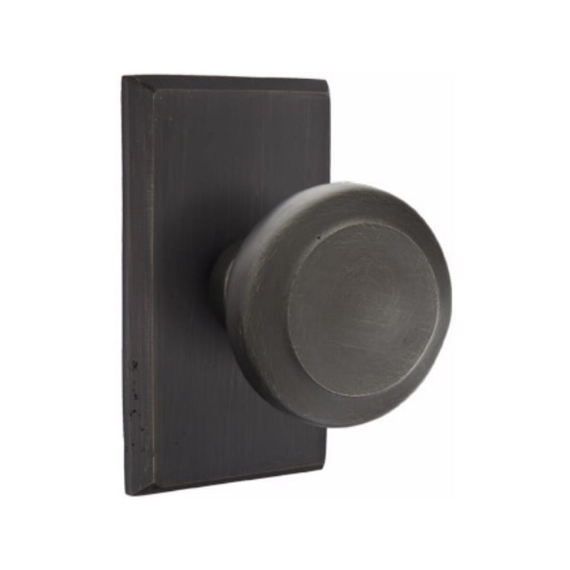 Emtek Sandcast Bronze Butte Knob Concealed Screw with