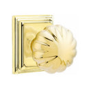 Emtek Melon Knob Concealed Screws With Wilshire Rosette