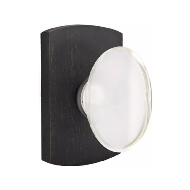 Emtek Glass Hampton Knob Concealed Screws with