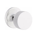 Emtek Select Conical Straight Knurled Knob Concealed Screws with Disk Rosette