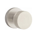 Emtek Select Conical Straight Knurled Knob Concealed Screws with Disk Rosette