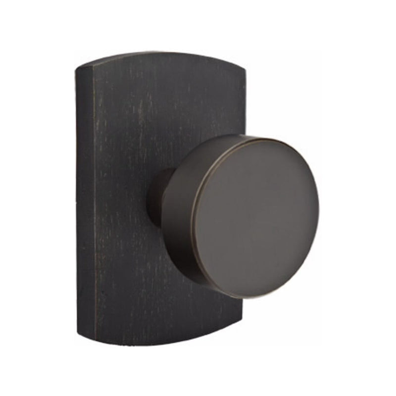 Emtek Sandcast Bronze Round Knob Concealed Screws with