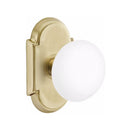 Emtek Brass Rosette Ice White Knob With
