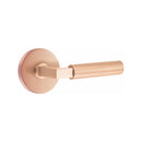 Emtek Select L-Square Smooth Lever Concealed Screws with Disk Rosette