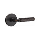 Emtek Select R-BAR Hammered Lever Concealed Screws  with Disk Rosette