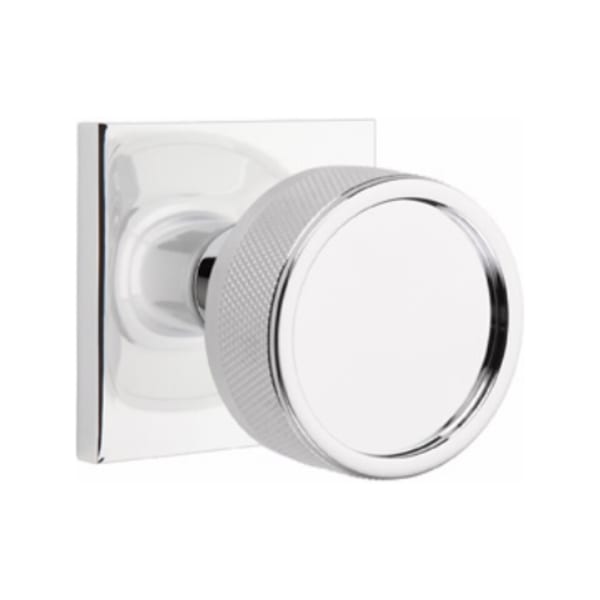 Emtek Select Conical Knurled Knob Concealed Screws with Square Rosette