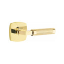 Emtek Select L-Square Knurled Lever Concealed Screws with Urban Modern Rosette