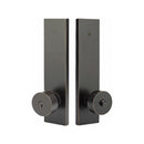 Emtek Modern Rectangular Single Point Lock with Round Knob