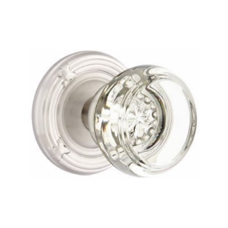 Emtek Georgetown Knob Concealed Screws With Ribbon & Reed Rosette