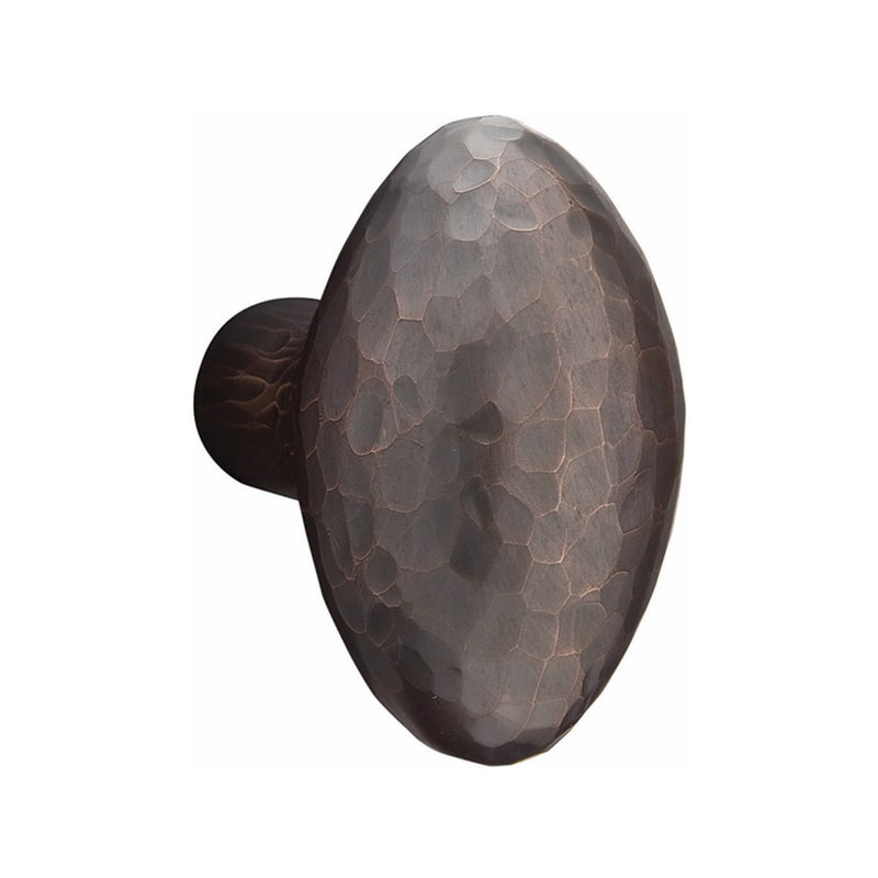 Emtek Single Cylinder Imperial Handleset EMPowered Motorized Smart Lock Upgrade With Hammered Egg Knob