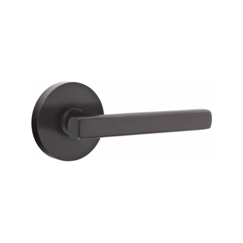 EMTEK Freestone Lever Concealed Screws with Disk Rosette