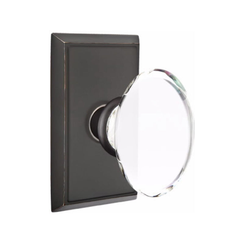 Emtek Hampton Knob With Rectangular Rosette