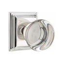Emtek Providence Knob Concealed Screws With Wilshire Rosette
