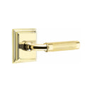 Emtek Select R-BAR Knurled Lever with Wilshire Rosette
