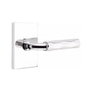 Emtek Select R-BAR Tribeca Lever Concealed Screws with Modern Rectangular Rosette