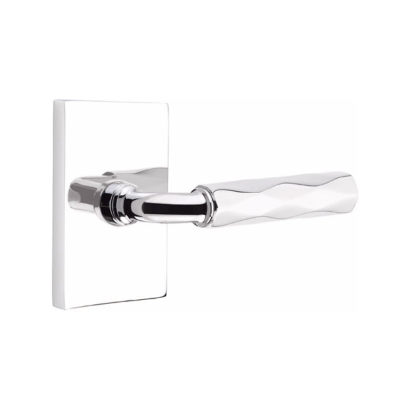 Emtek Select R-BAR Tribeca Lever Concealed Screws with Modern Rectangular Rosette