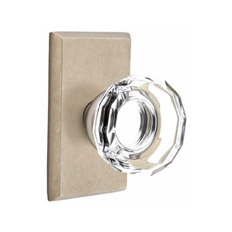 Emtek Glass Lowell Knob Concealed Screws with