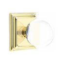 Emtek Bristol Knob Concealed Screws With Wilshire Rosette