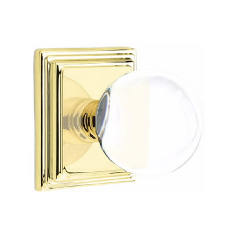 Emtek Bristol Knob Concealed Screws With Wilshire Rosette