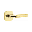 Emtek Select R-BAR Hammered Lever Concealed Screws with Urban Modern Rosette