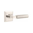 Emtek Select L-Square Straight Knurled Lever with Quincy Rosette