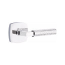 Emtek Select L-Square Hammered Lever with Urban Modern Rosette