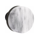 Emtek Single Cylinder Nashville Handleset EMPowered Motorized Smart Lock Upgrade With Select Conical White Marble Knob