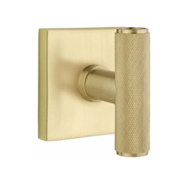 Emtek Ace Knurled Knob Concealed Fastener with Square Rosette