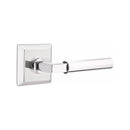 Emtek Select L-Square Smooth Lever Concealed Screws with Quincy Rosette