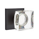 Emtek Modern Square Knob Concealed Screws with Square Rosette
