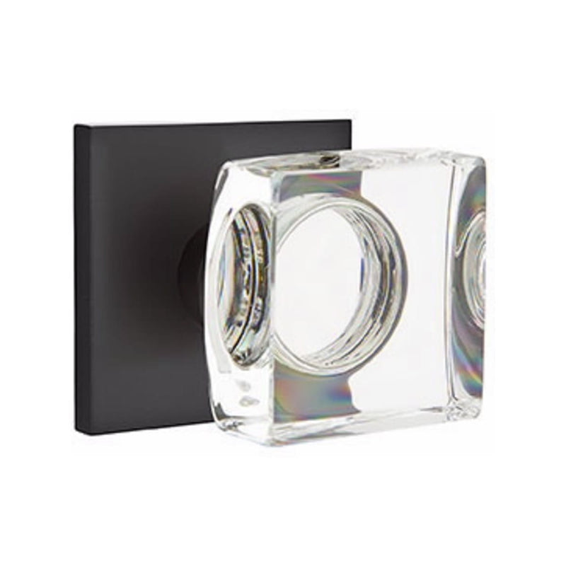 Emtek Modern Square Knob Concealed Screws with Square Rosette