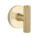 Emtek Ace Knurled Knob Concealed Fasteners with Disk Rosette